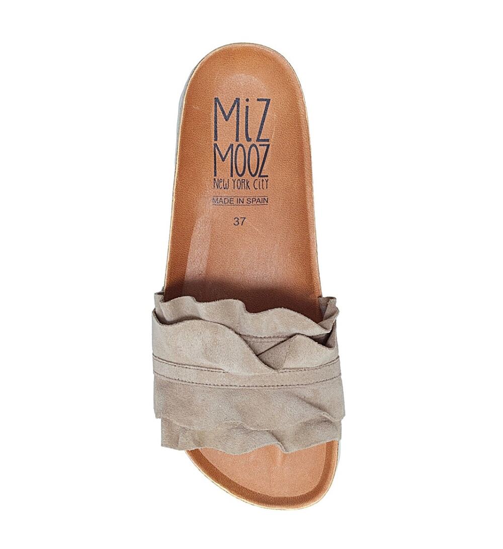 Miz Mooz Rocio Sandals Tan Suede Leather Upper Size 6.5/7 US 37 EU NWOB Vacation